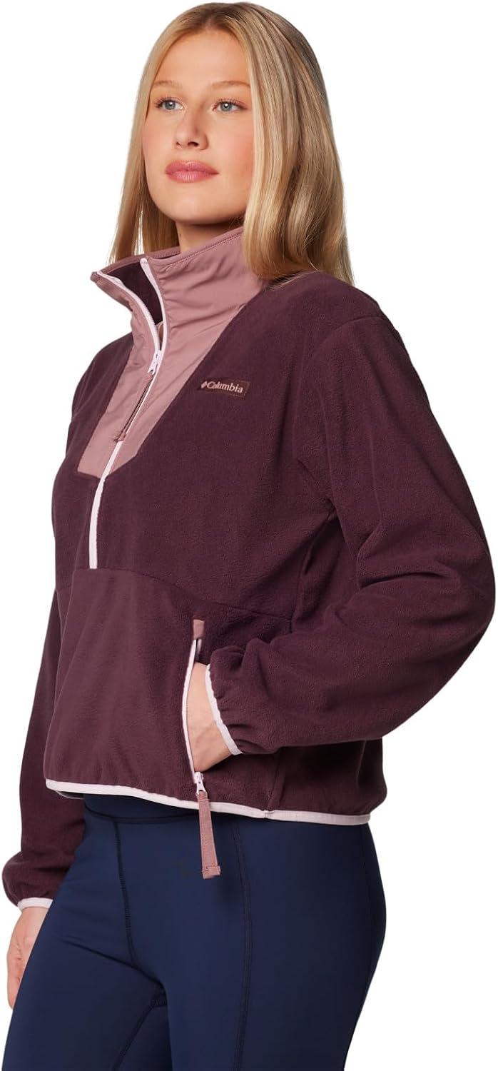 imageColumbia womens Sequoia Grove Half Zip FleeceMoonvistaFigPink Dawn