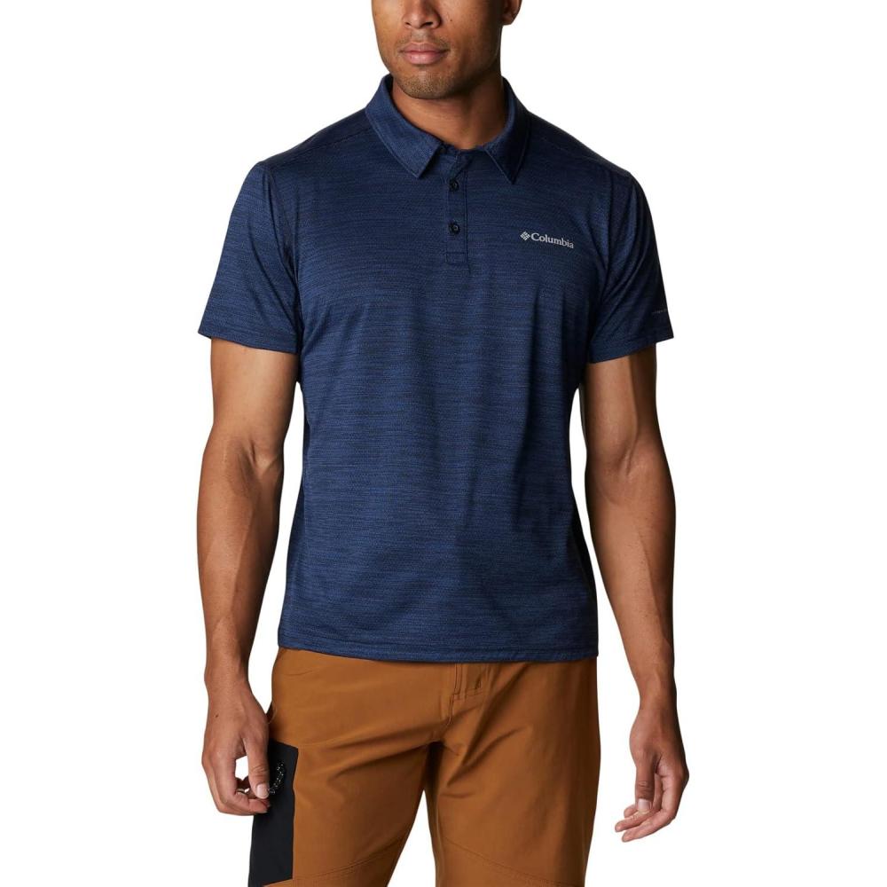 imageColumbia Mens Alpine Chill Zero PoloCollegiate Navy Heather