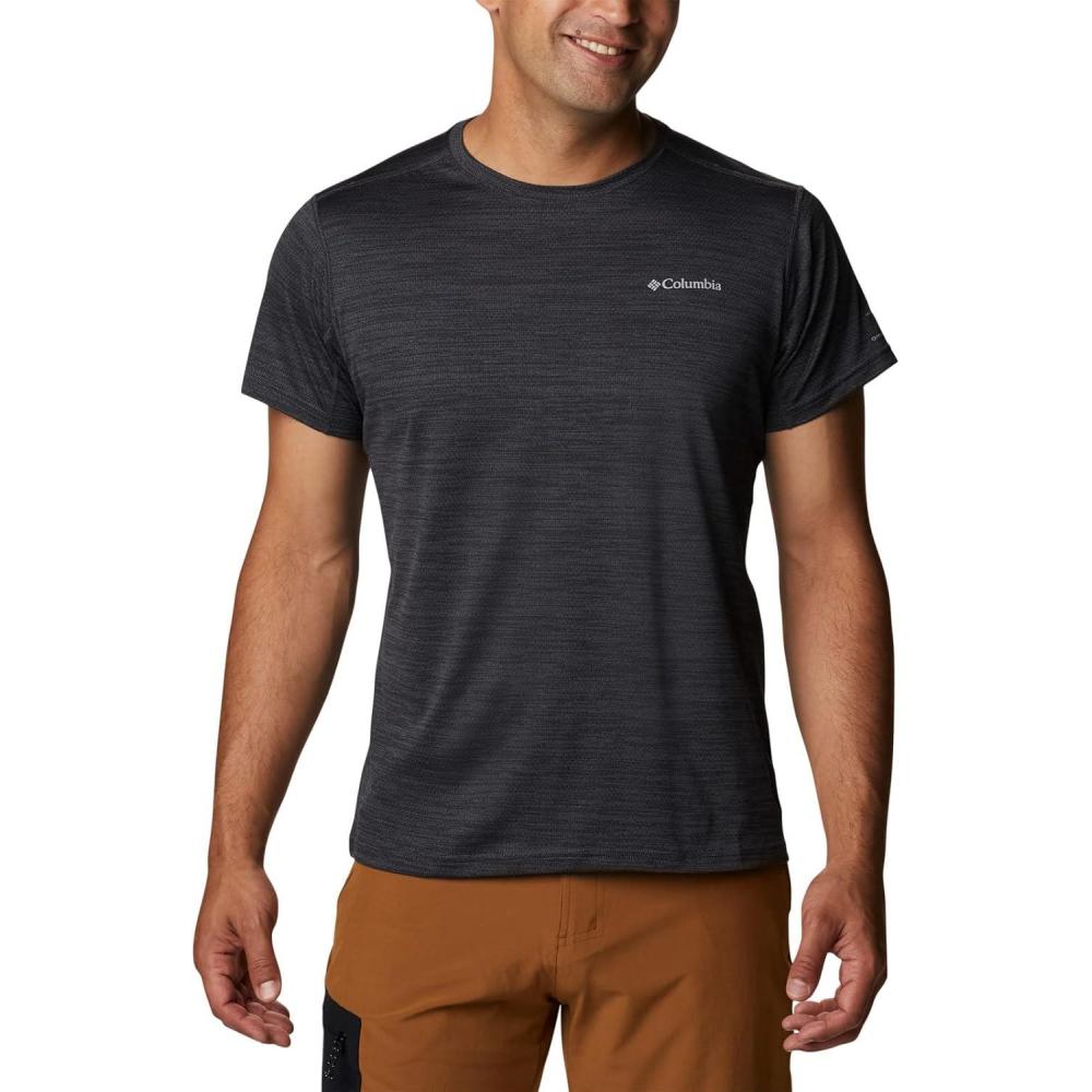 imageColumbia Mens Alpine Chill Zero Short Sleeve CrewBlack Heather