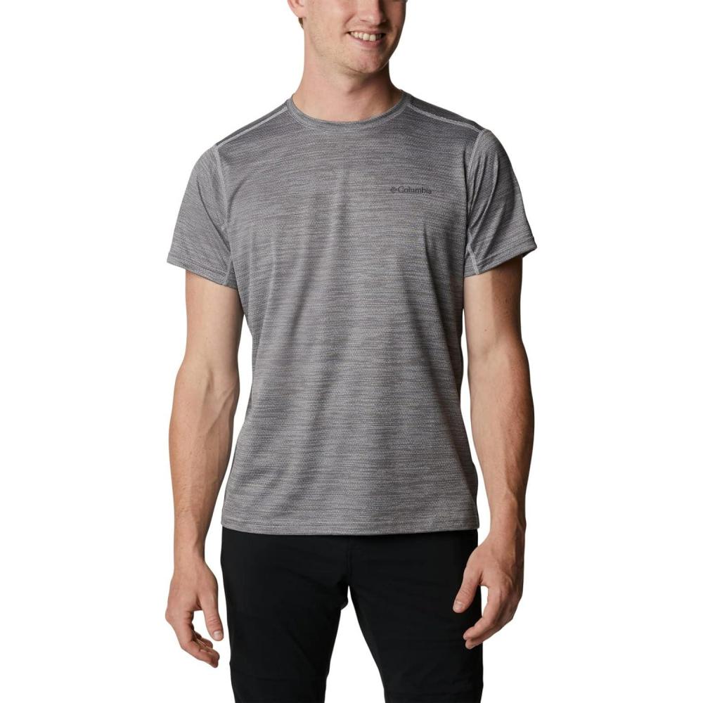 imageColumbia Mens Alpine Chill Zero Short Sleeve CrewColumbia Grey Heather