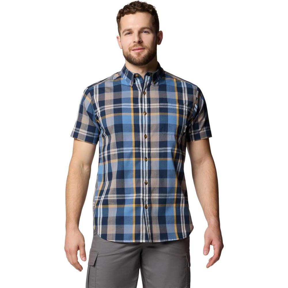 imageColumbia Mens Rapid Rivers II Short Sleeve ShirtCollegiate Navy Multi Plaid