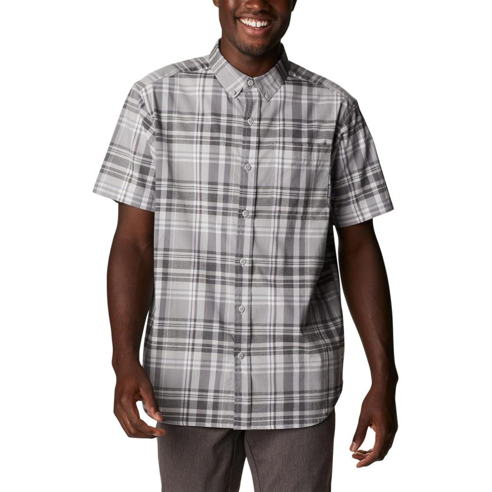 imageColumbia Mens Rapid Rivers II Short Sleeve ShirtColumbia Grey Multi Madras