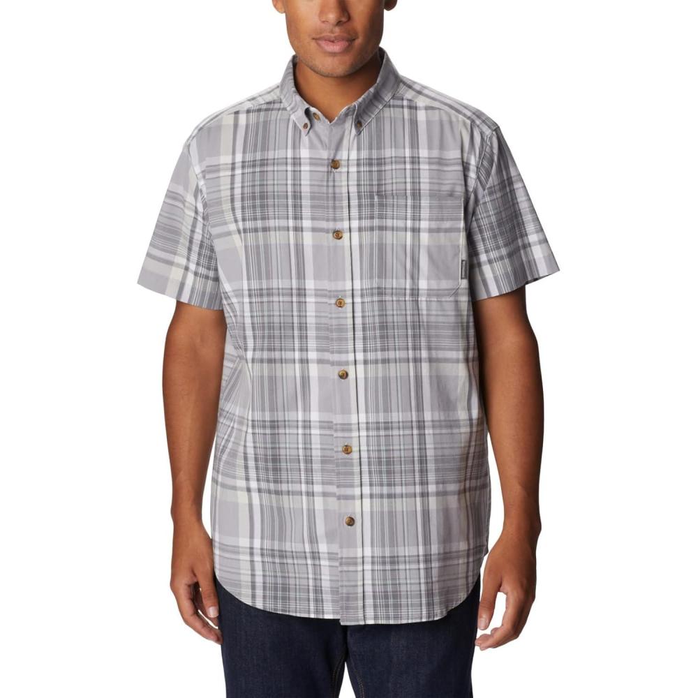 imageColumbia Mens Rapid Rivers II Short Sleeve ShirtColumbia Grey Plaid