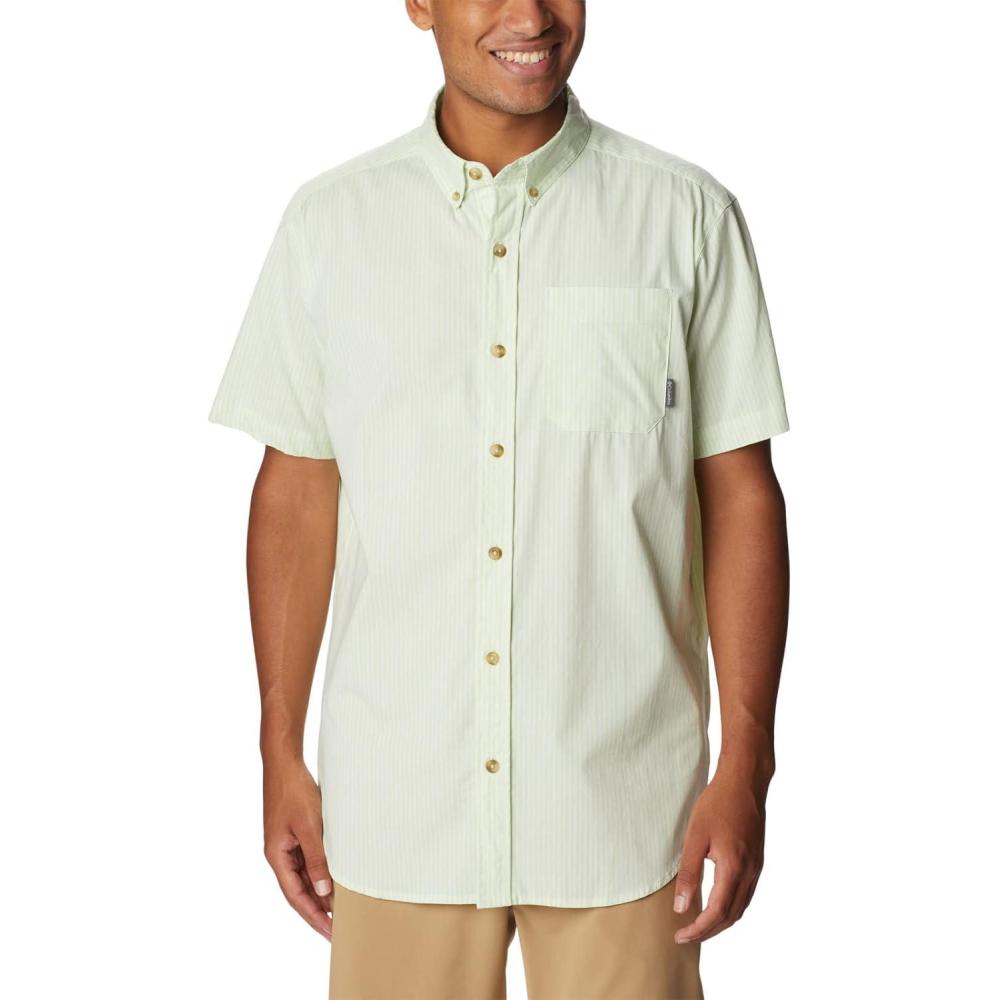 imageColumbia Mens Rapid Rivers II Short Sleeve ShirtIce Green Stripe