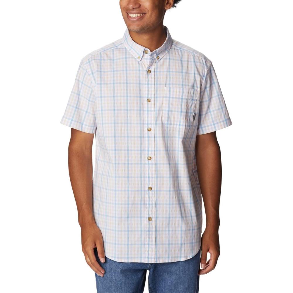 imageColumbia Mens Rapid Rivers II Short Sleeve ShirtJet Stream Multi Gingham