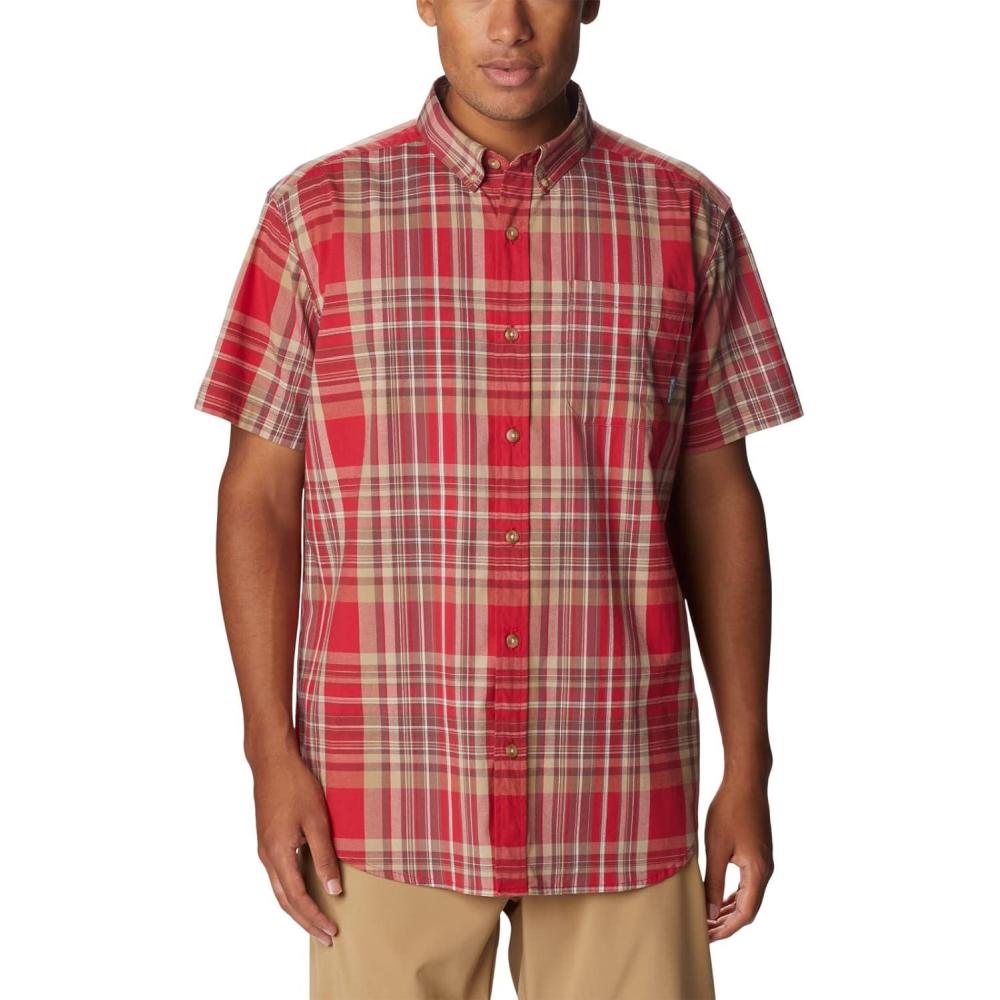 imageColumbia Mens Rapid Rivers II Short Sleeve ShirtMountain Red Multi