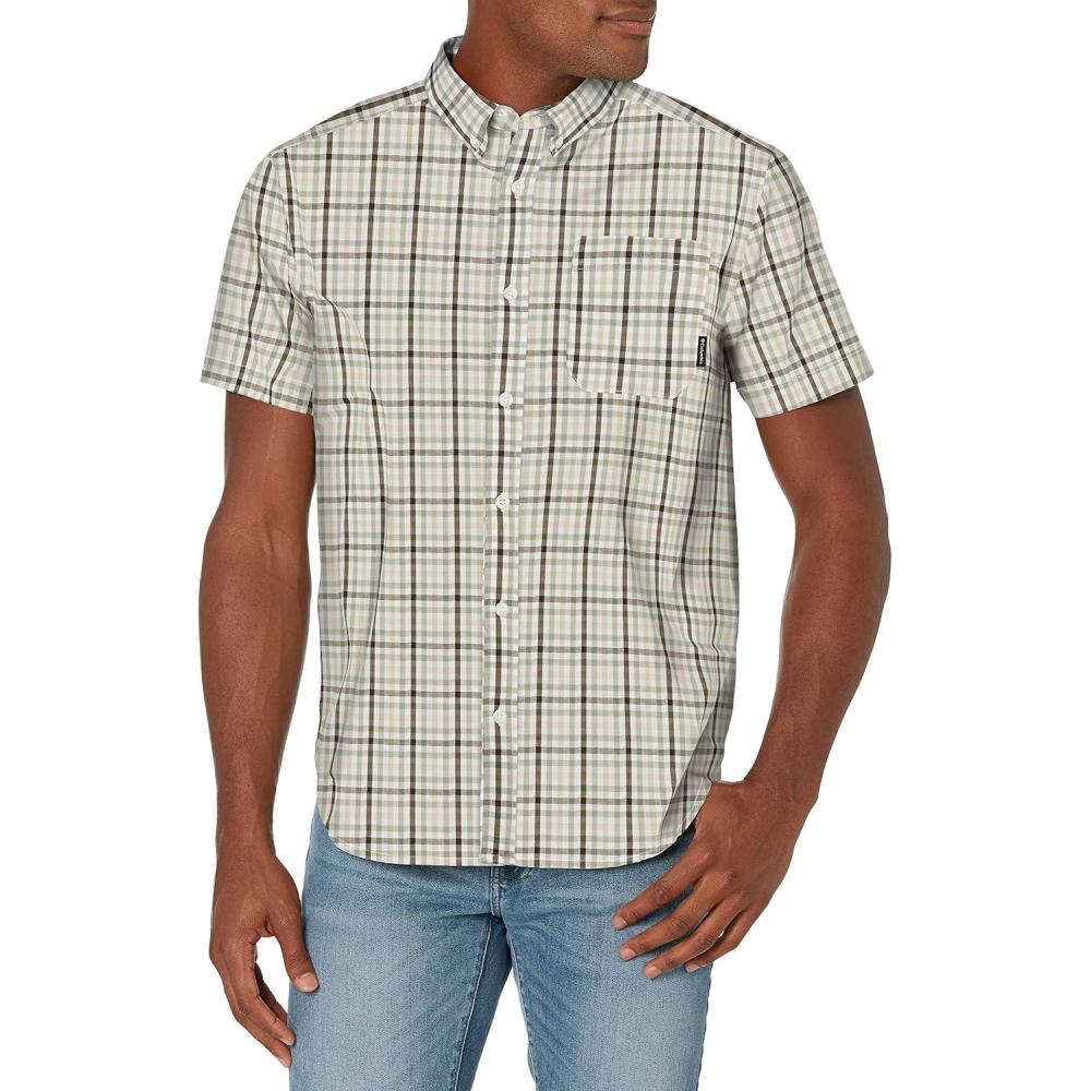 imageColumbia Mens Rapid Rivers II Short Sleeve ShirtOlive Green Gingham