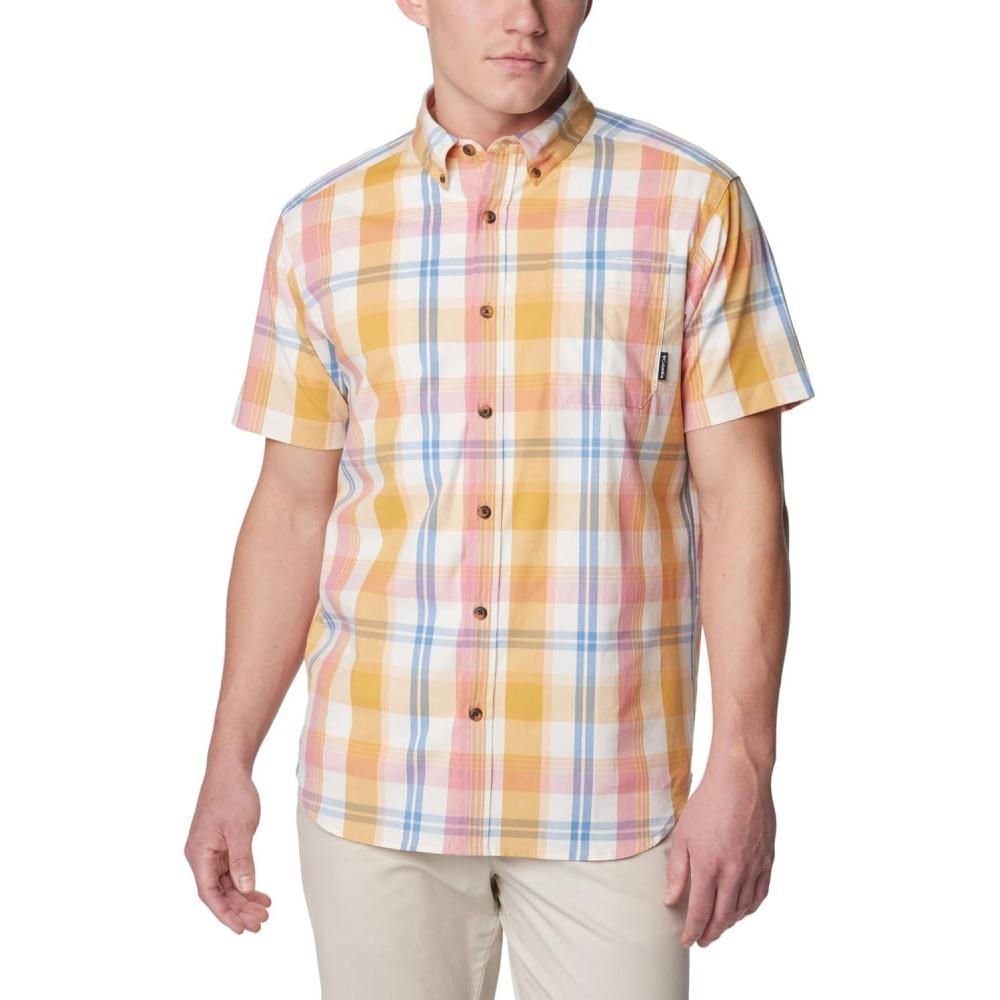 imageColumbia Mens Rapid Rivers II Short Sleeve ShirtPink Agave Multi Plaid