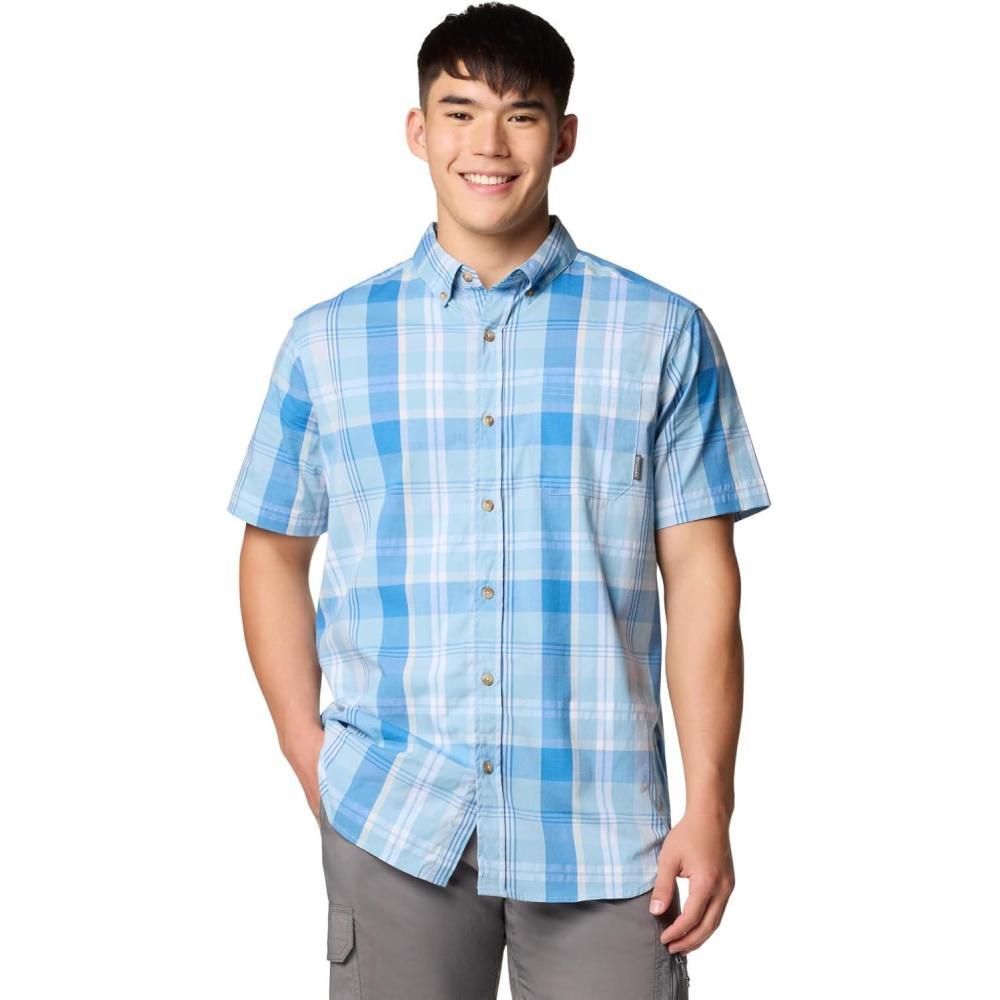 imageColumbia Mens Rapid Rivers II Short Sleeve ShirtRipple Blue Multi Plaid