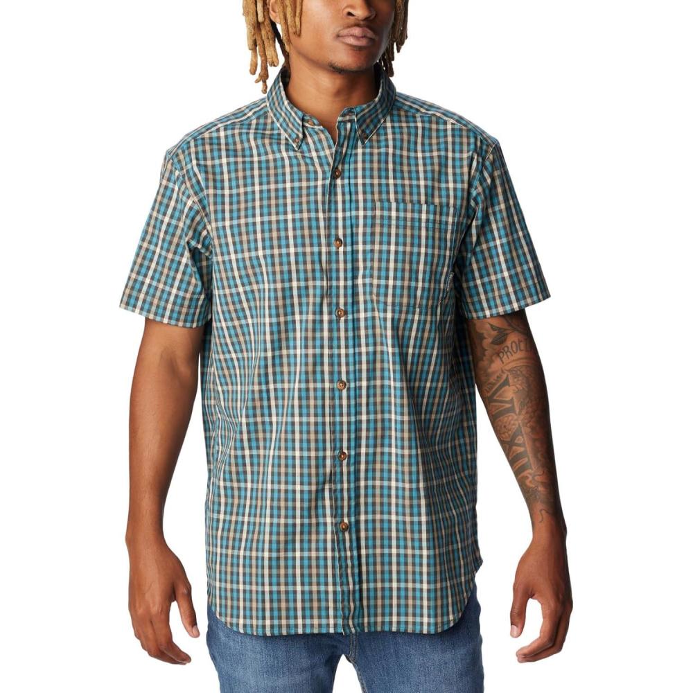 imageColumbia Mens Rapid Rivers II Short Sleeve ShirtShark Everyday Gingham