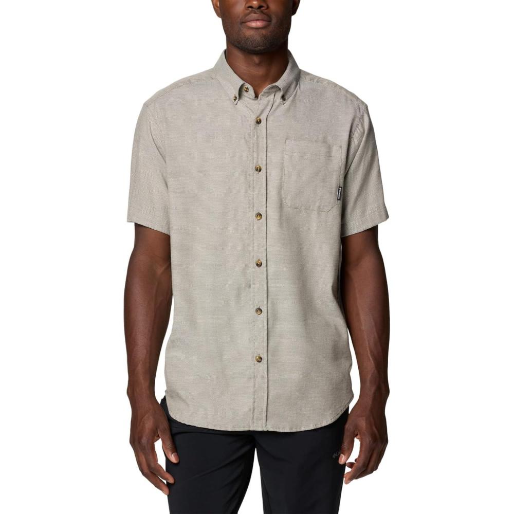 imageColumbia Mens Rapid Rivers II Short Sleeve ShirtStone Green Oxford