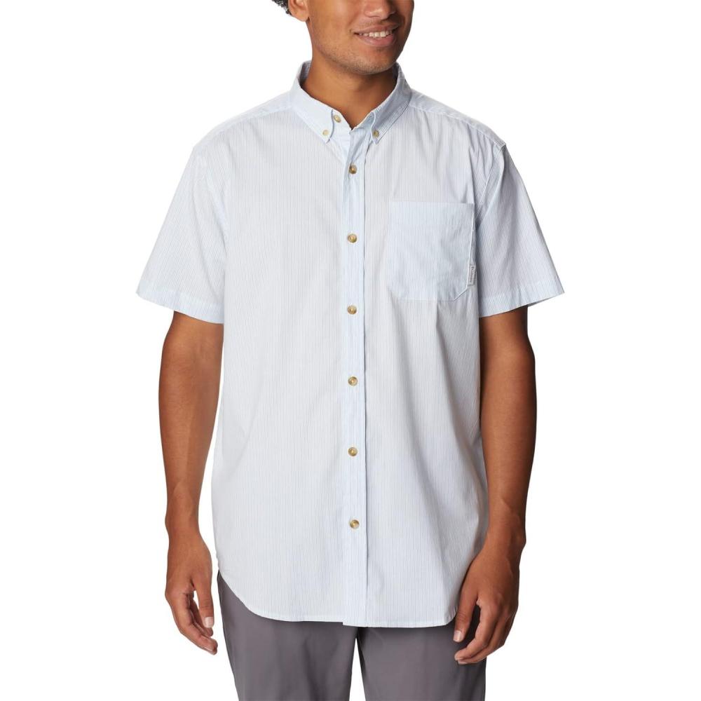 imageColumbia Mens Rapid Rivers II Short Sleeve ShirtWhite Stripe