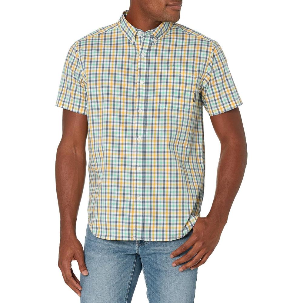 imageColumbia Mens Rapid Rivers II Short Sleeve ShirtYellow Gingham