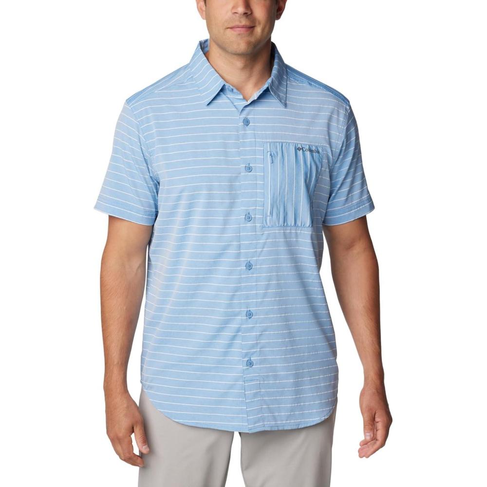 imageColumbia Mens Twisted Creek II Short Sleeve ShirtSkyler Horizontal Twisted Creek