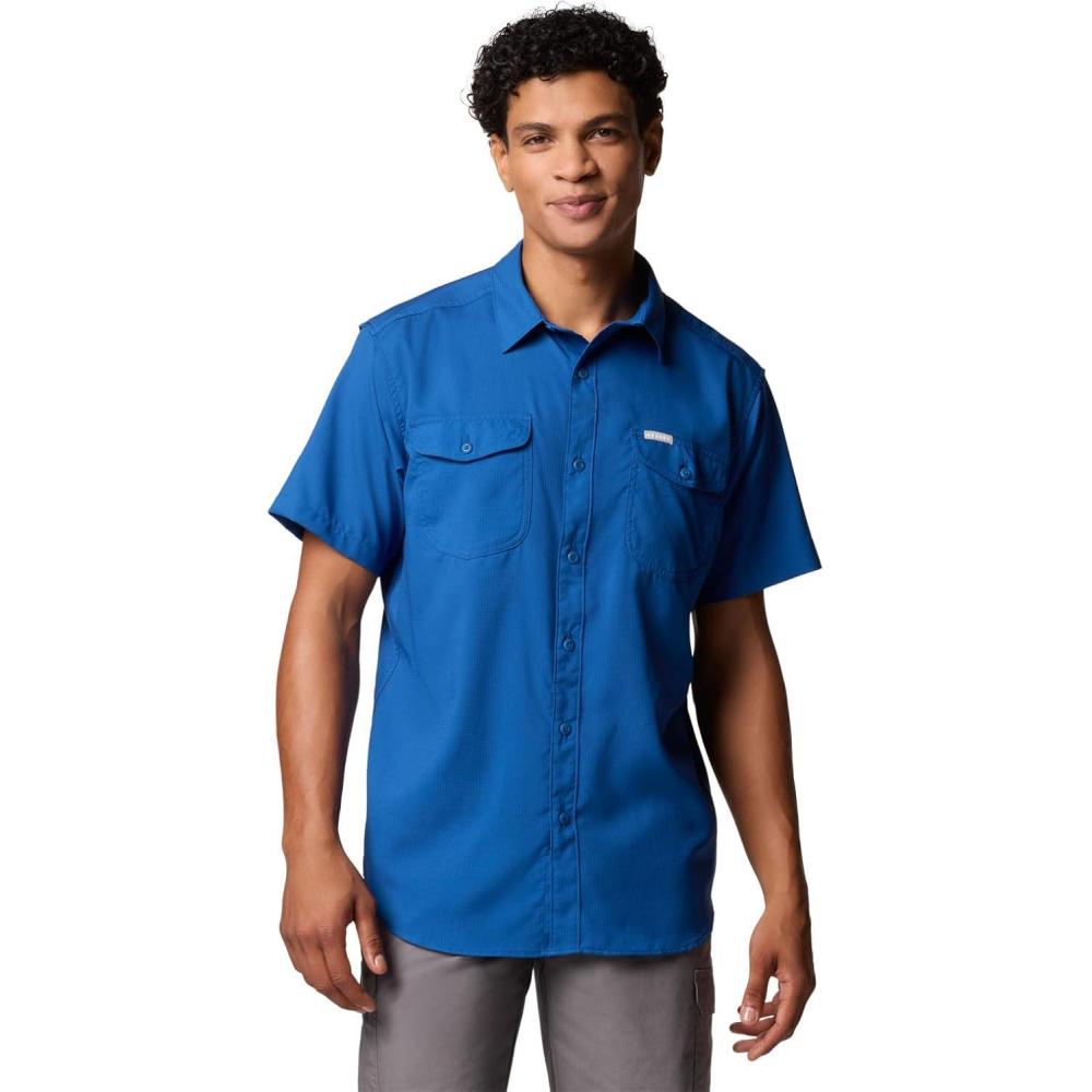 imageColumbia Mens Utilizer Ii Solid Short Sleeve ShirtMountain Blue