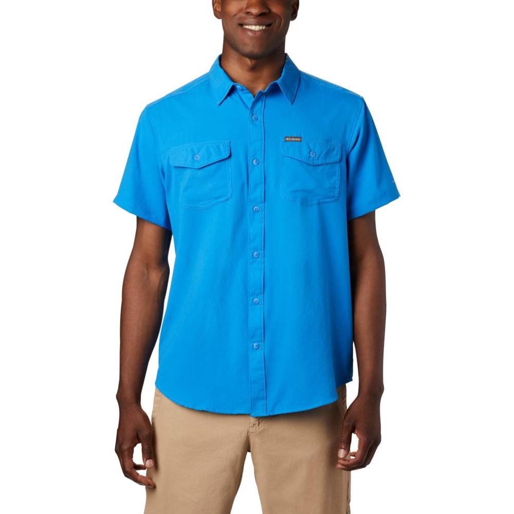 imageColumbia Mens Utilizer Ii Solid Short Sleeve ShirtNew Azure Blue