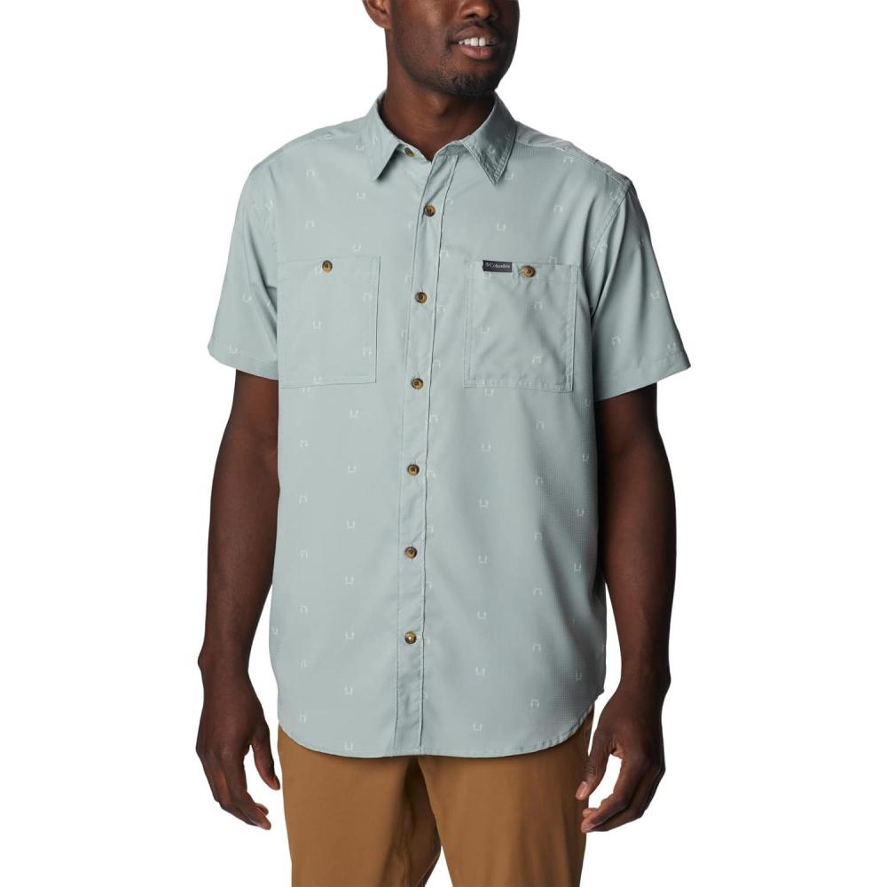 imageColumbia Mens Utilizer Printed Woven Short SleeveNiagara Hammocked