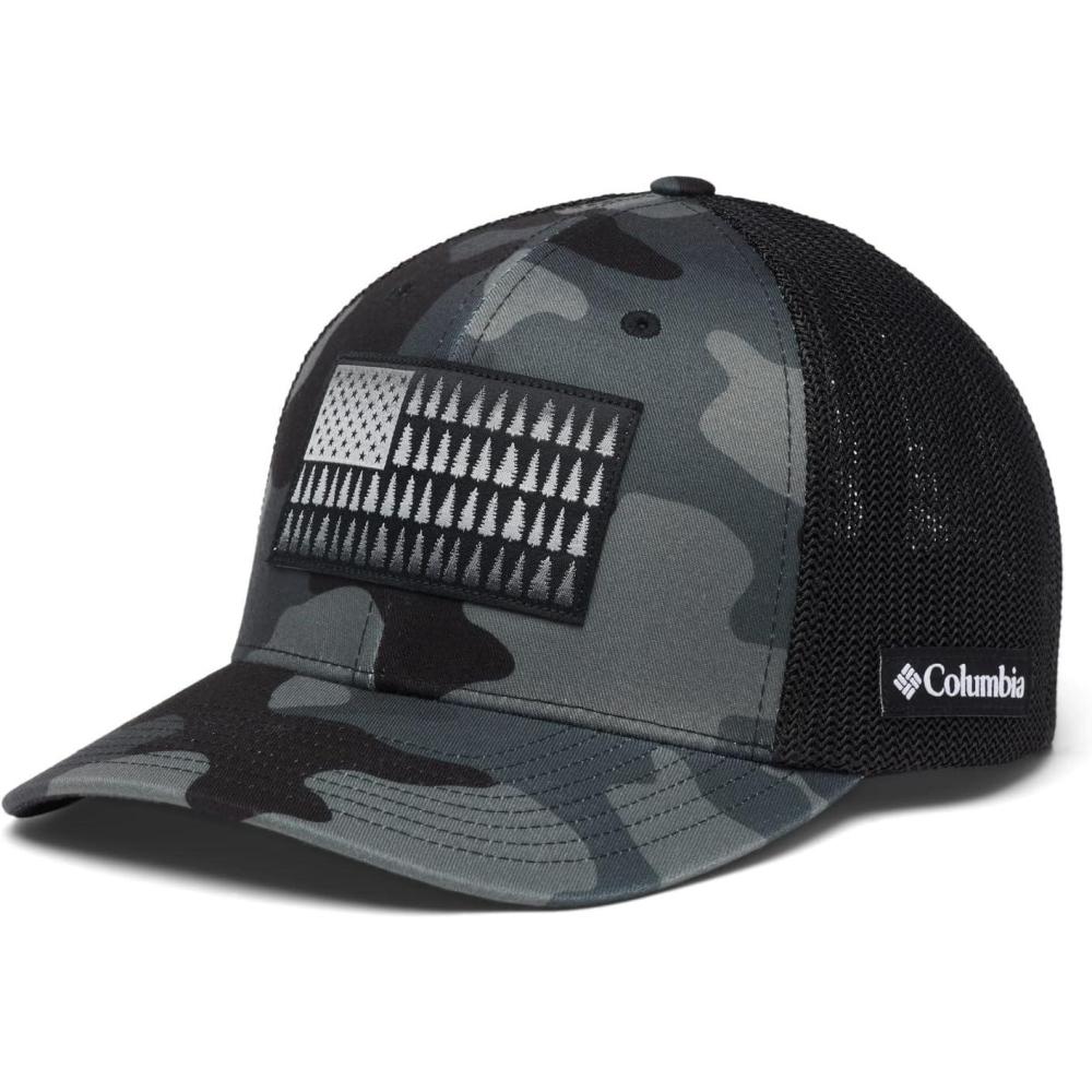 imageColumbia Unisex Adult PFG Logo Mesh Ball CapBlack Mod Camo