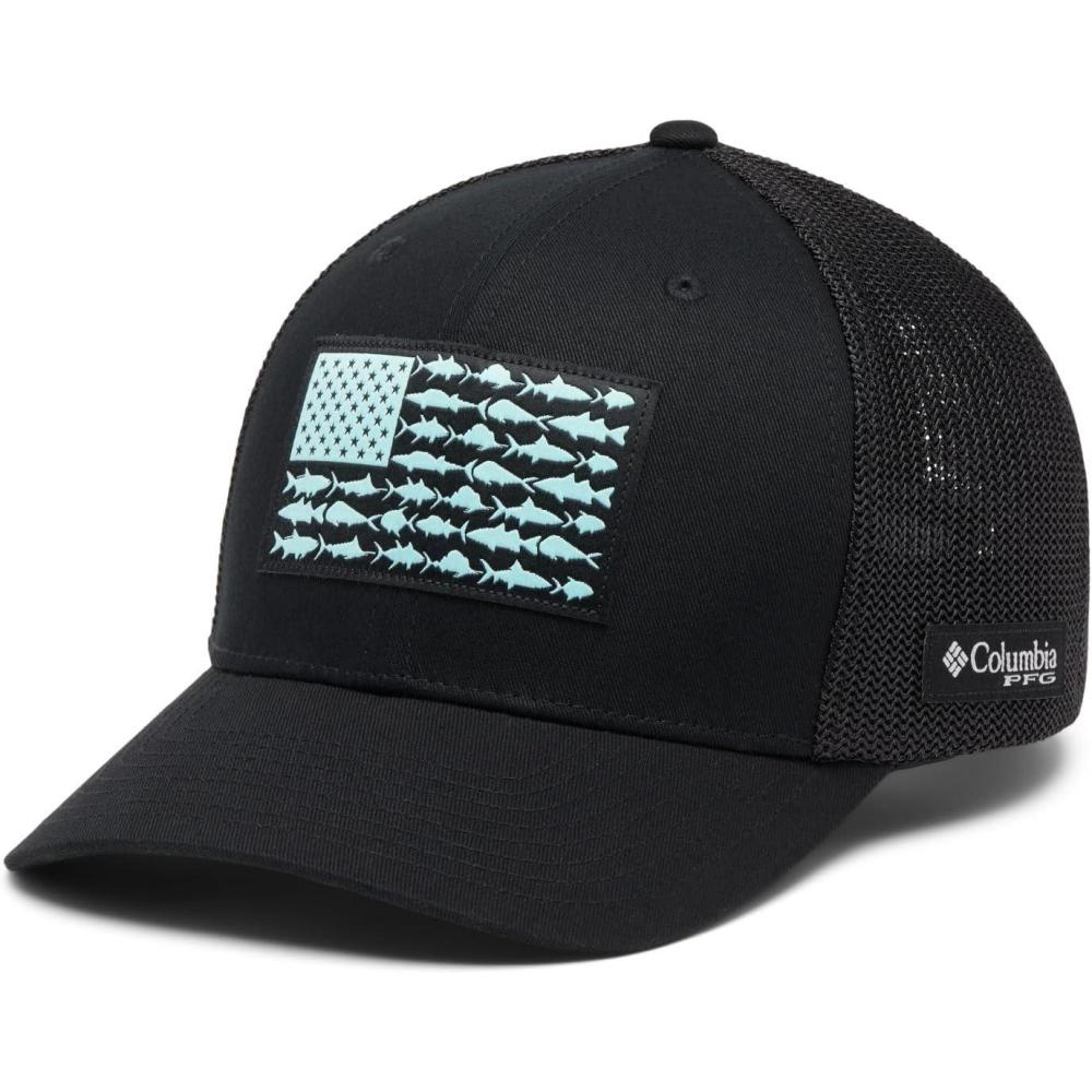 imageColumbia Unisex Adult PFG Logo Mesh Ball CapBlackBlack
