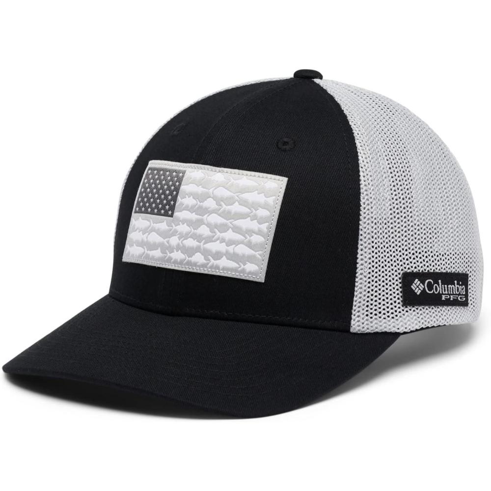 imageColumbia Unisex Adult PFG Logo Mesh Ball CapBlackCool Grey