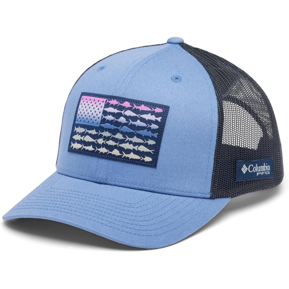 imageColumbia Unisex Adult PFG Logo Mesh Ball CapBluebellCollegiate Navy
