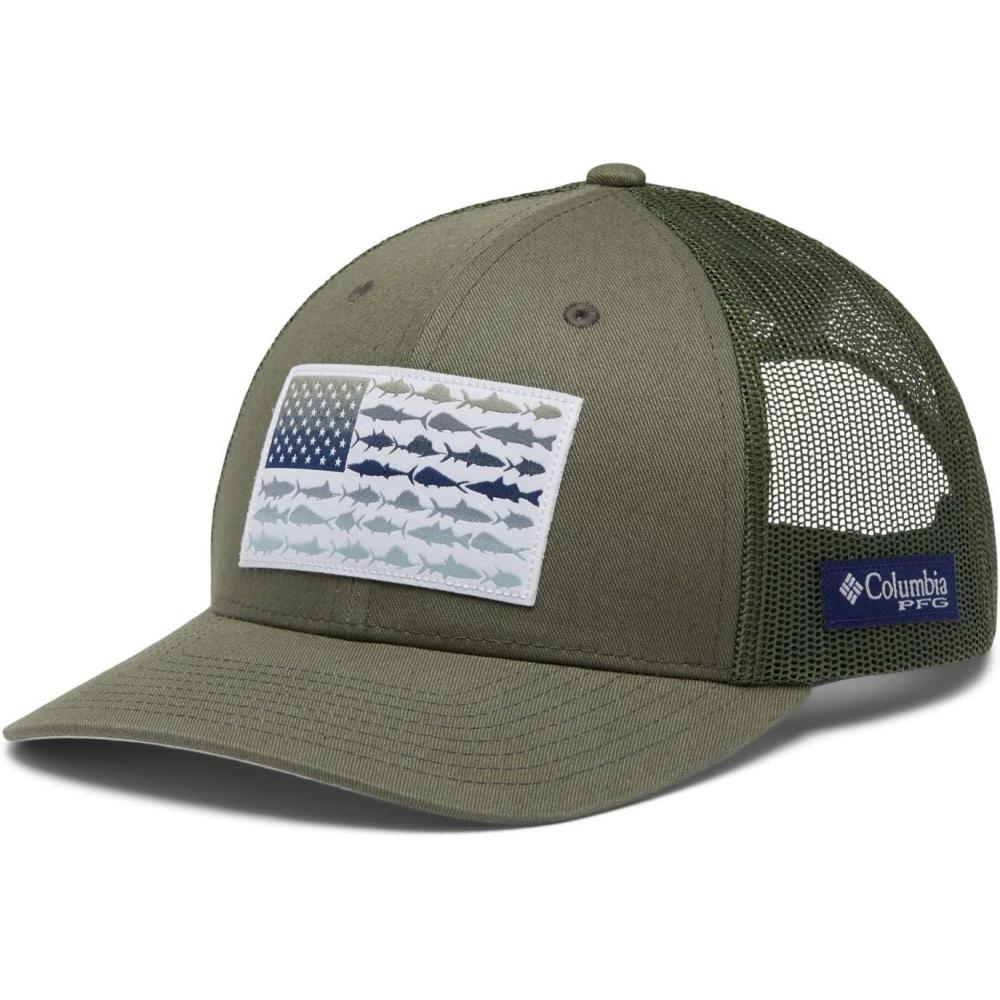 imageColumbia Unisex Adult PFG Logo Mesh Ball CapCypress Cool Green
