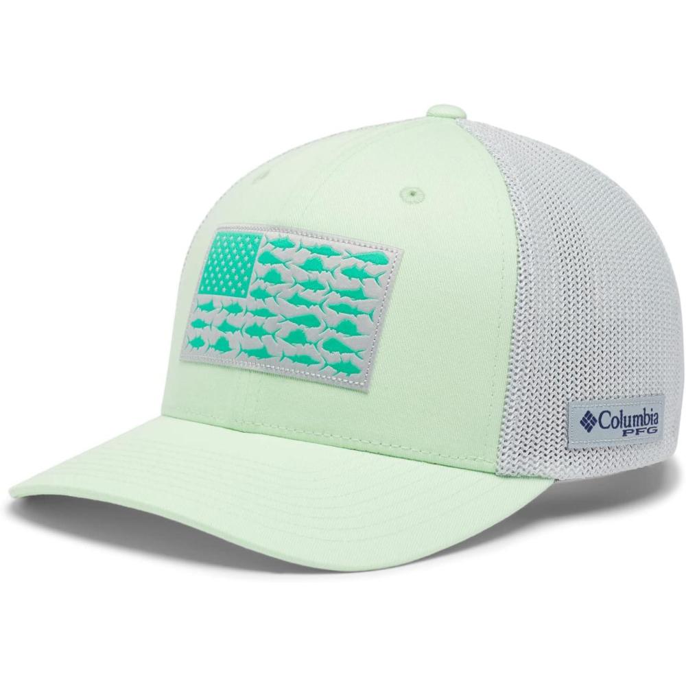 imageColumbia Unisex Adult PFG Logo Mesh Ball CapKey WestOffshore Slam Flag