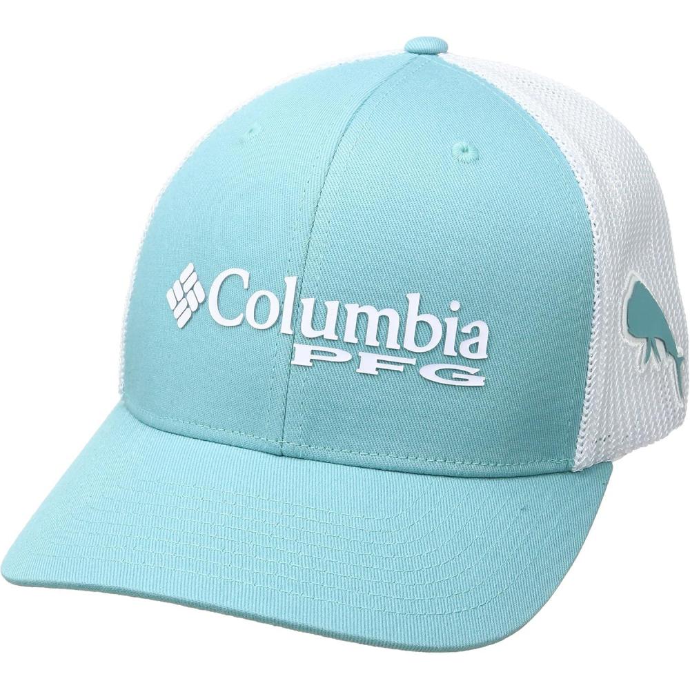 imageColumbia Unisex Adult PFG Logo Mesh Ball CapMoxie Dorado
