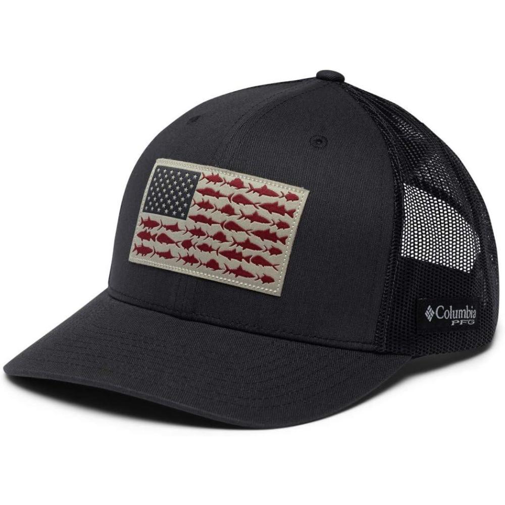 imageColumbia Unisex Adult PFG Logo Mesh Ball CapSharkFish Flag
