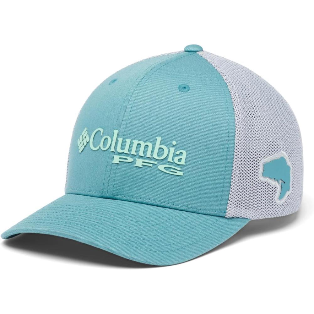imageColumbia Unisex Adult PFG Logo Mesh Ball CapVivid Blue