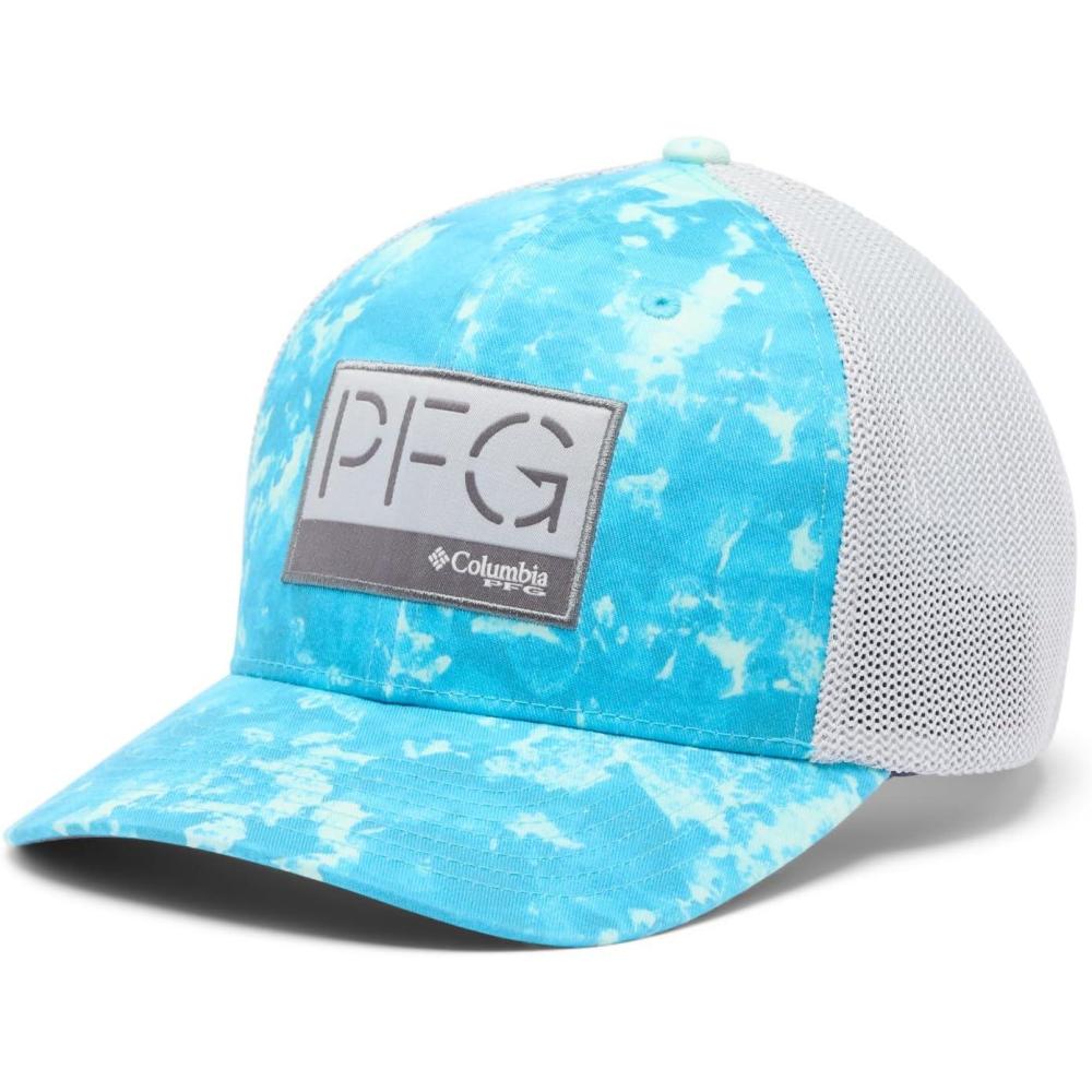imageColumbia Unisex Camo Mesh Ball CapBlue Echo Seamoss Print
