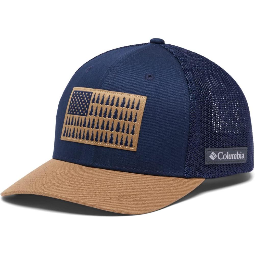 imageColumbia Unisex PFG Fischflagge Mesh Ballkappe Hoch CapCollegiate NavyDelta