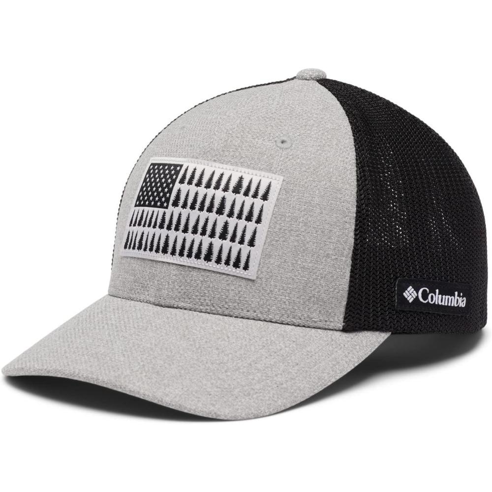 imageColumbia Unisex PFG Fischflagge Mesh Ballkappe Hoch CapColumbia Grey HeatherBlack