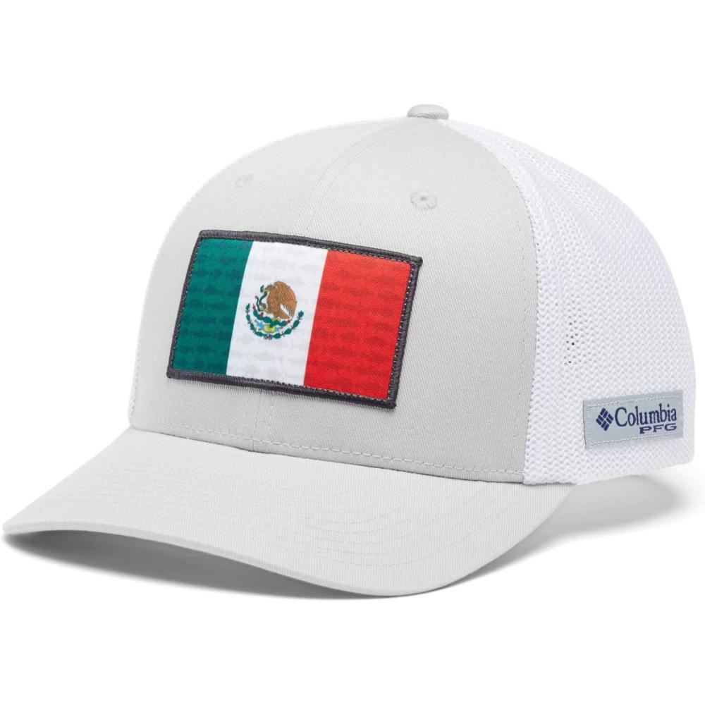 imageColumbia Unisex PFG Fischflagge Mesh Ballkappe Hoch CapCool GreyWhiteMexico Fish Flag