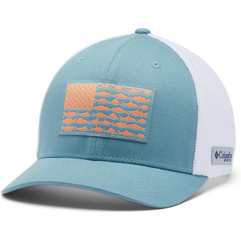 imageColumbia Unisex PFG Fischflagge Mesh Ballkappe Hoch CapStormBright NectarUs Fish Flag