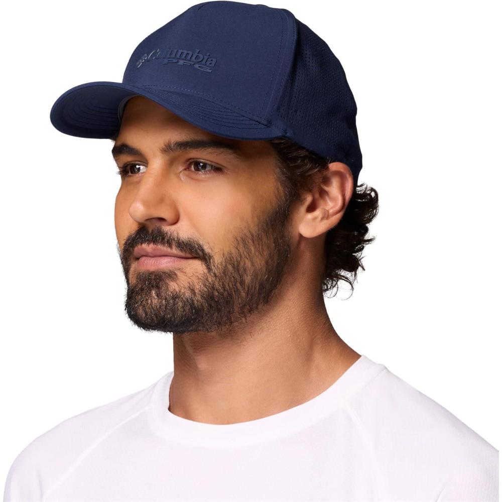 imageColumbia UnisexAdult PFG Elite 3D Stretch Snap BackCollegiate NavySquare Logo