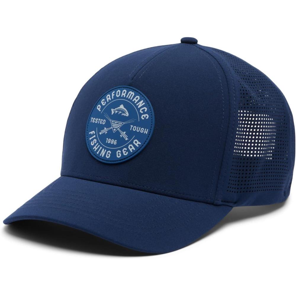 imageColumbia UnisexAdult PFG Elite 3D Stretch Snap BackCollegiate NavyTested Tough Fresh