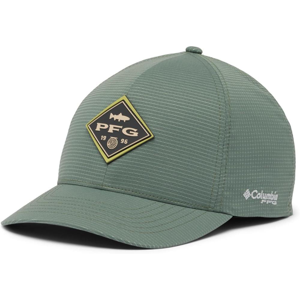 imageColumbia UnisexAdult PFG Island Angler Stretch Fit Ball CapCypressPfg Diamond Bit Trout