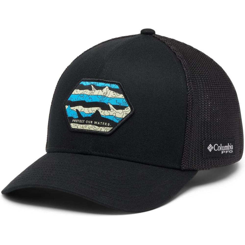 imageColumbia UnisexAdult PFG Patch Mesh Ball CapBlackProtect Our Waters