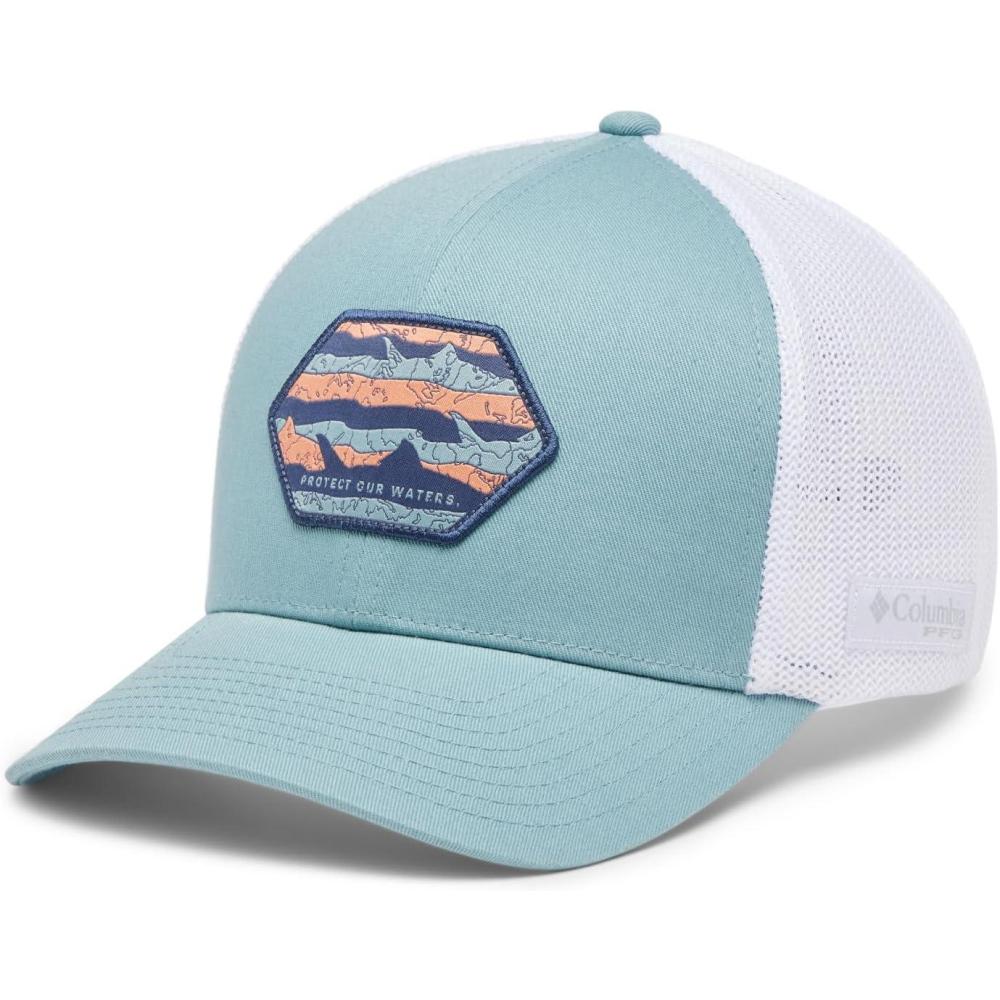 imageColumbia UnisexAdult PFG Patch Mesh Ball CapCrushed BlueProtect Our Waters