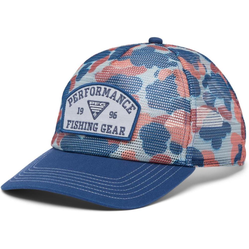 imageColumbia UnisexAdult PFG Tie Down Mesh Snap BackCool Grey Duck CamoCarbon