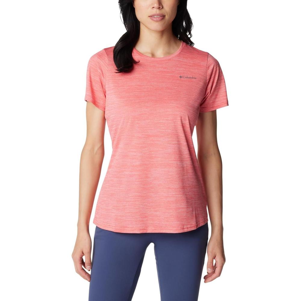 imageColumbia Womens Alpine Chill Zero Short Sleeve TeeTShirtJuicy Heather