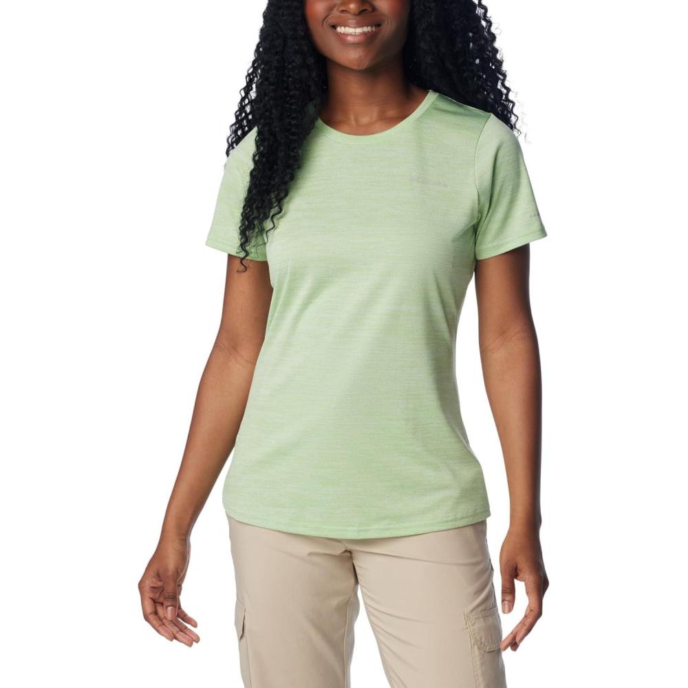 imageColumbia Womens Alpine Chill Zero Short Sleeve TeeTShirtSage Leaf Heather