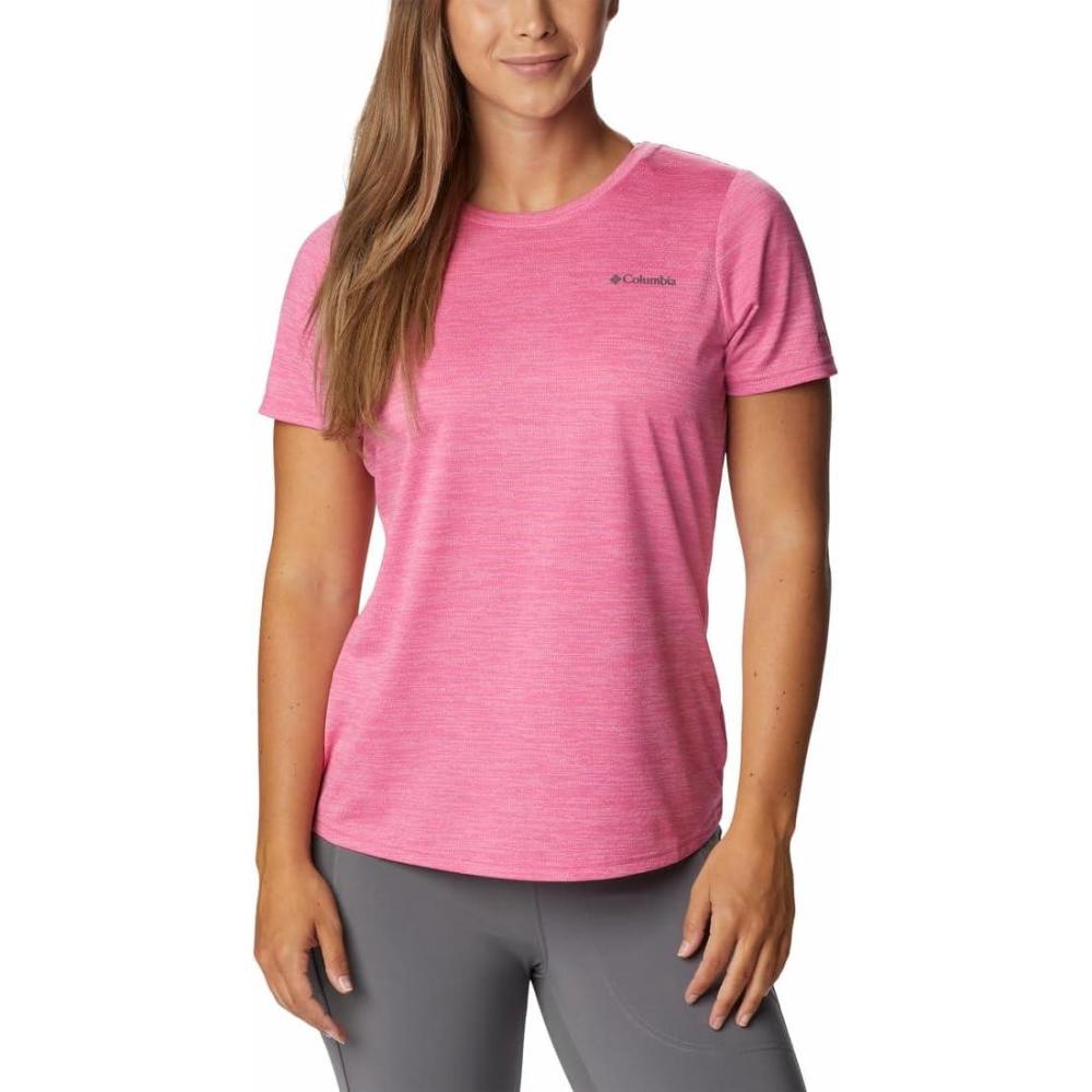 imageColumbia Womens Alpine Chill Zero Short Sleeve TeeTShirtWild Geranium Heather