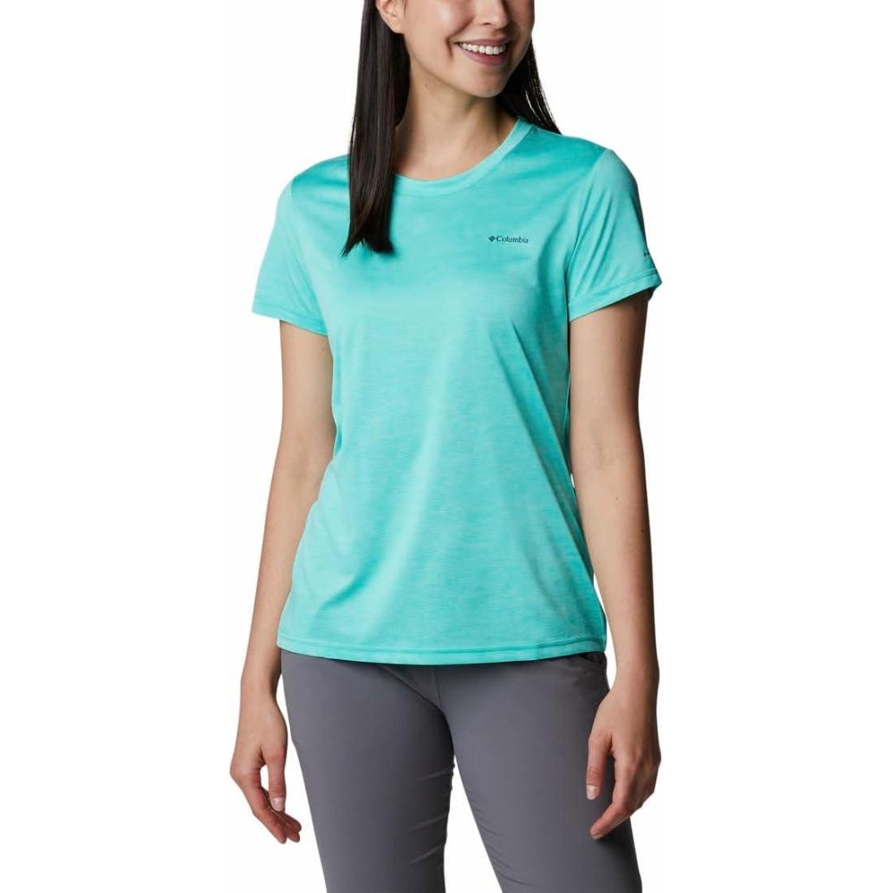 imageColumbia Womens Hike Graphic Short Sleeve TeeElectric Turquoise Heather