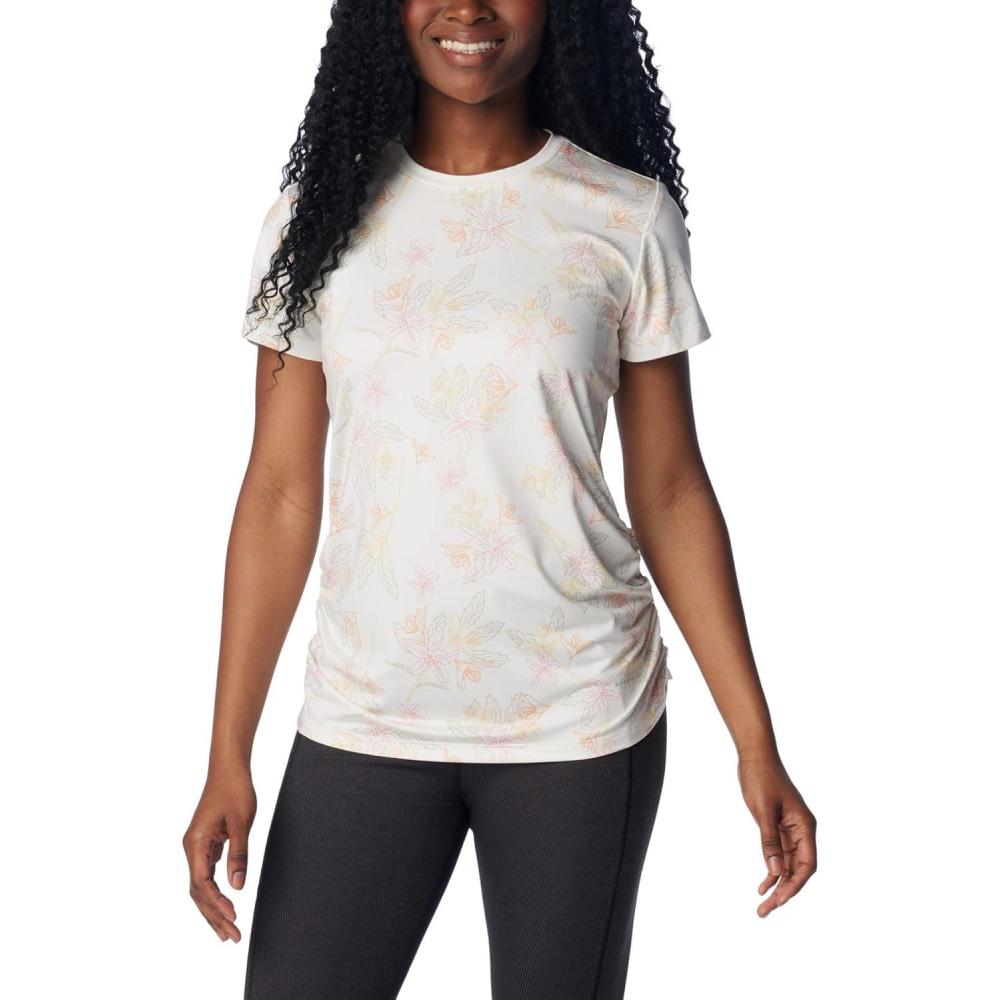 imageColumbia Womens Leslie Falls Short SleeveSea Salt Tigerlines Multi