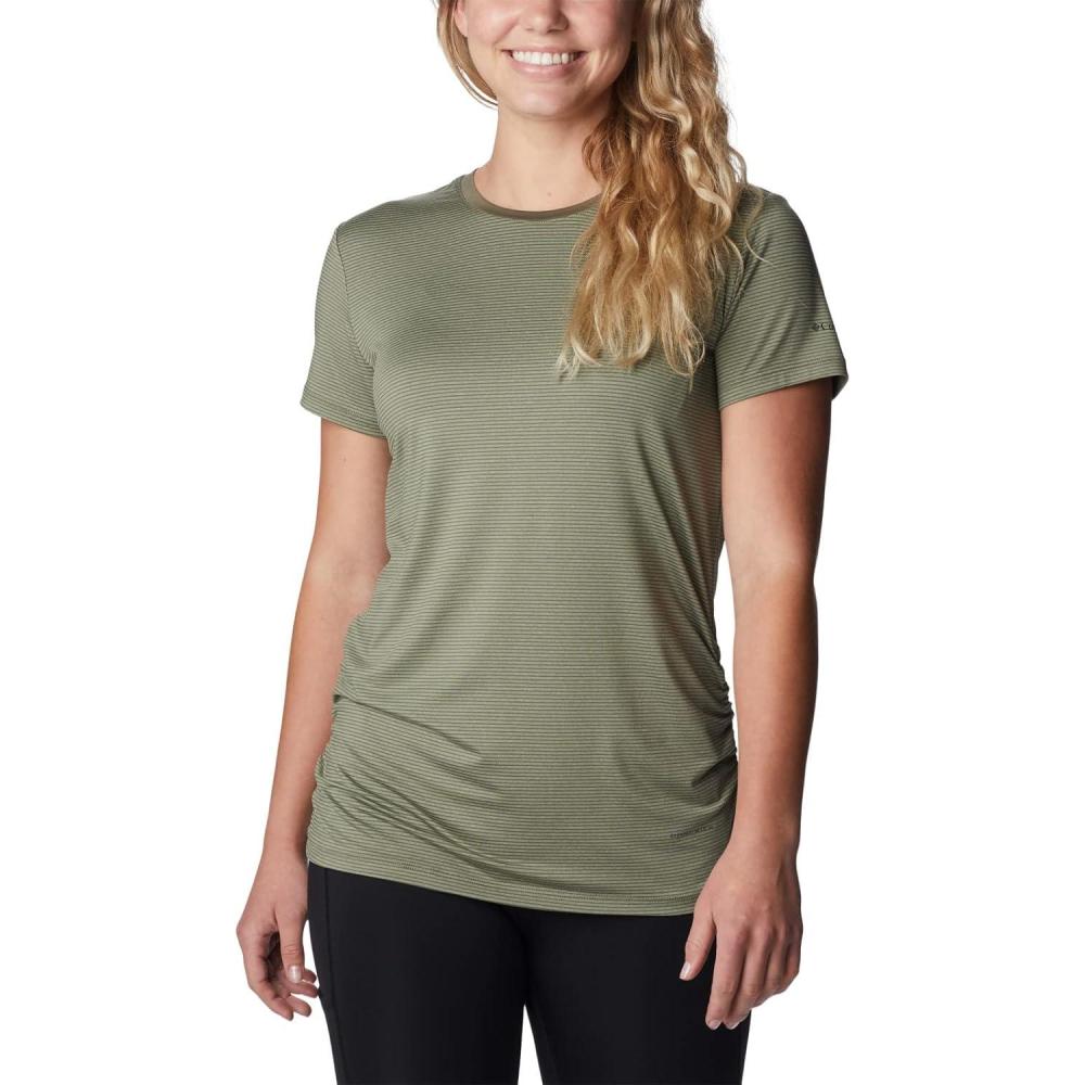 imageColumbia Womens Leslie Falls Short SleeveStone Green