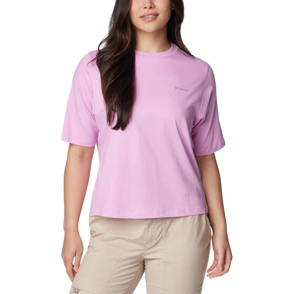 imageColumbia Womens North Cascades Graphic Short Sleeve TeeCosmosSimple Gorge