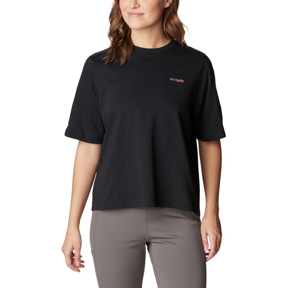 imageColumbia Womens North Cascades Relaxed TeeBlack Salmon Fish and Friends