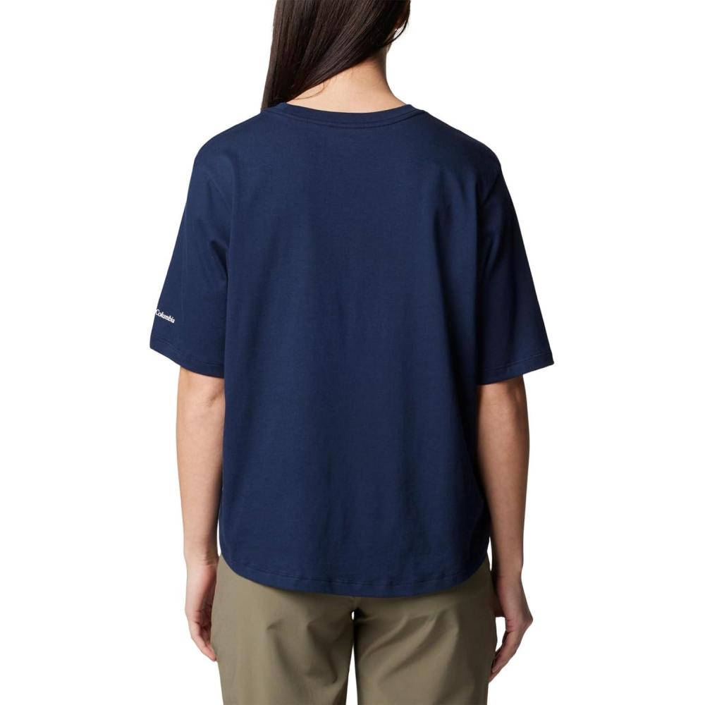 imageColumbia Womens North Cascades Relaxed TeeCollegiate NavyCasual Brand